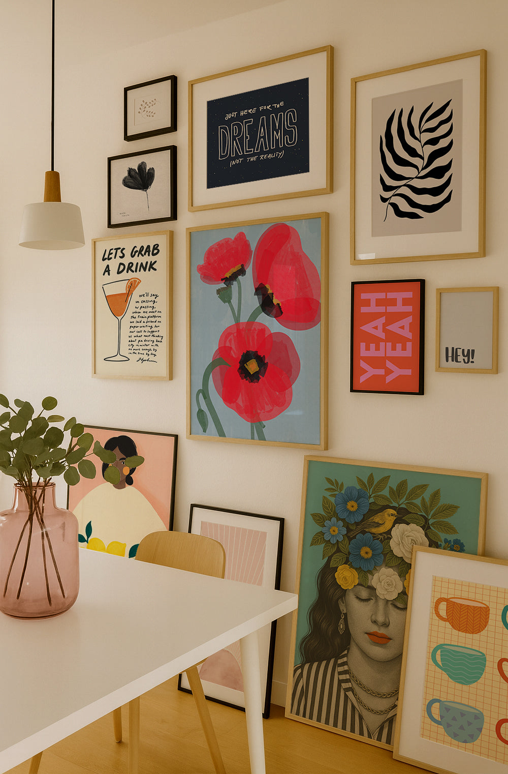 Mohnblumen Poster | in chalky, vibrant colors – a perfect touch of modern art for any room.